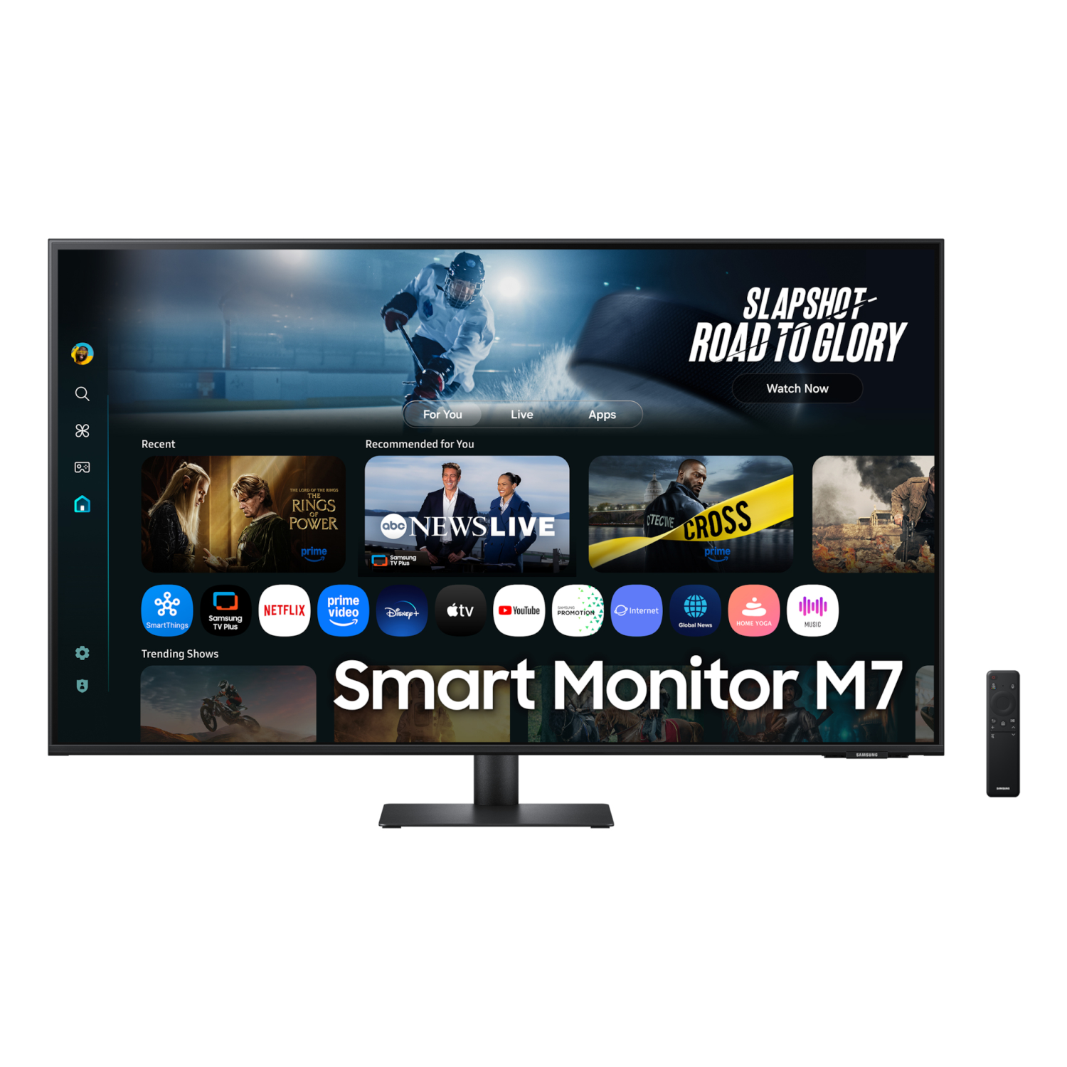 Samsung M70F Computer Monitors - 43 Inches - Black