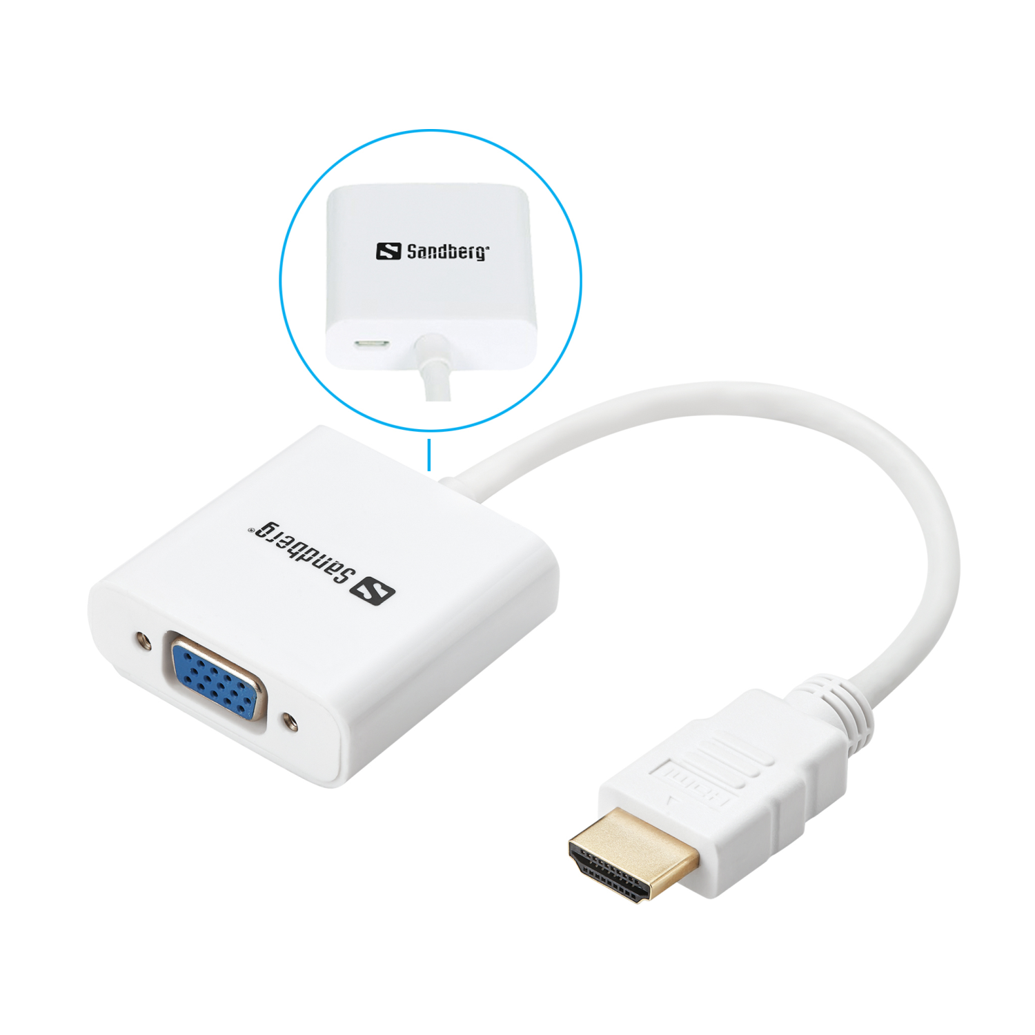 Sandberg HDMI to VGA Converter