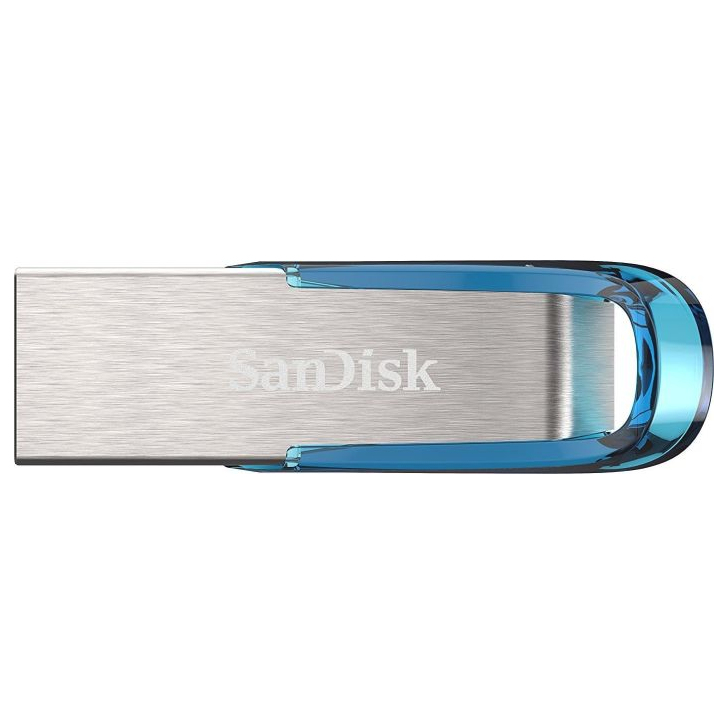 SanDisk Ultra Flair USB flash drive 64 GB USB Type-A 3.2 Gen 1 (3.1 Gen 1) Blue, Silver