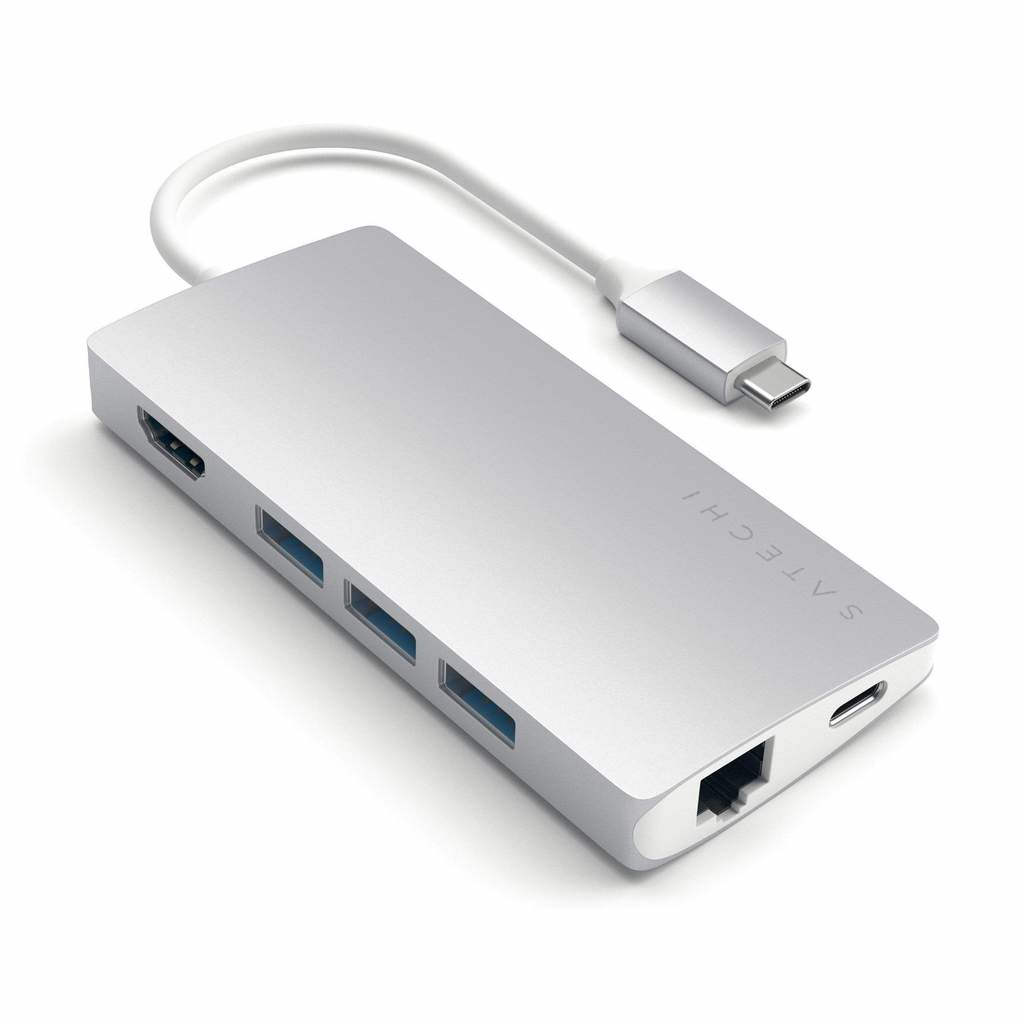 Satechi ST-TCMA2S Laptop Docks & Port Replicators - Silver