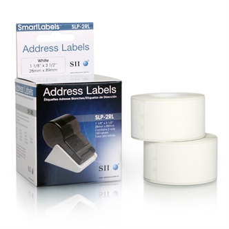 Seiko Instruments SLP-2RL Printer Labels - White