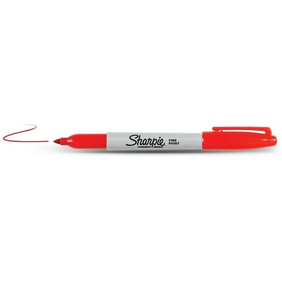 Sharpie Fine Point permanent marker Fine tip Red