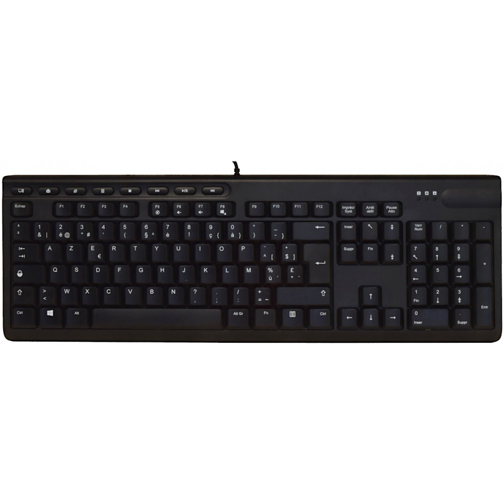 ShortBoard Belgian (AZERTY) Keyboard Black