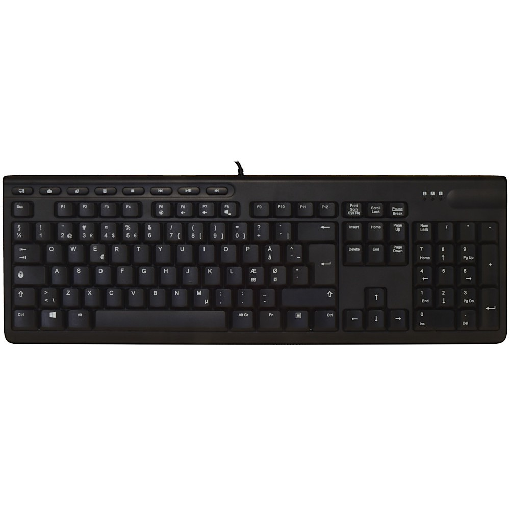 ShortBoard Danish Keyboard Black