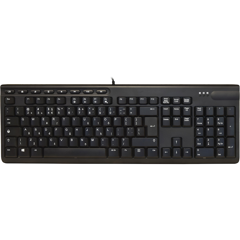 ShortBoard Latvian Keyboard Black