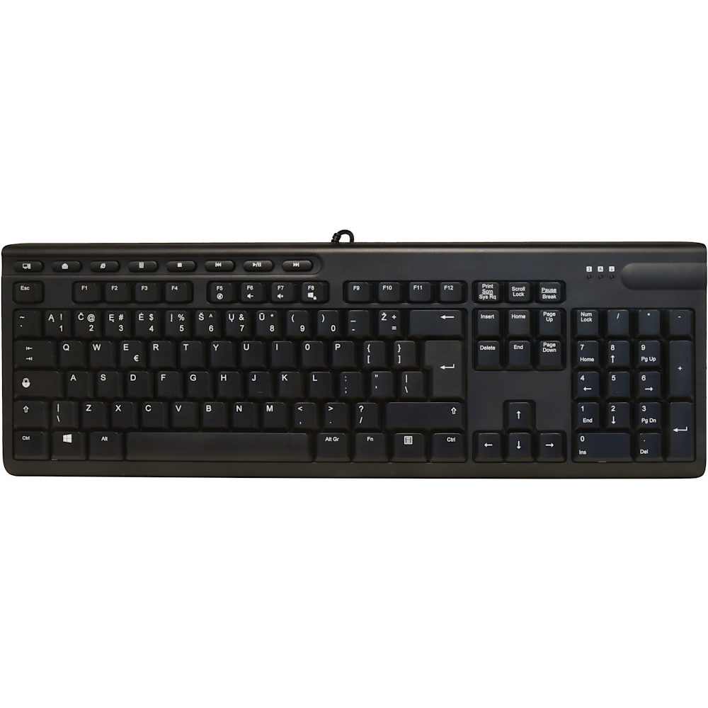ShortBoard Lithuanian Keyboard Black