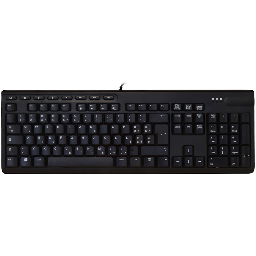 ShortBoard Polish (214) Keyboard Black