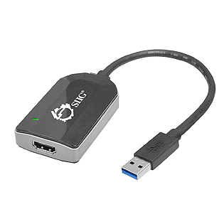 Siig JU-H20111-S1 USB Graphics Adapters - Black