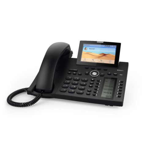 Snom D385 IP phone Black 12 lines TFT