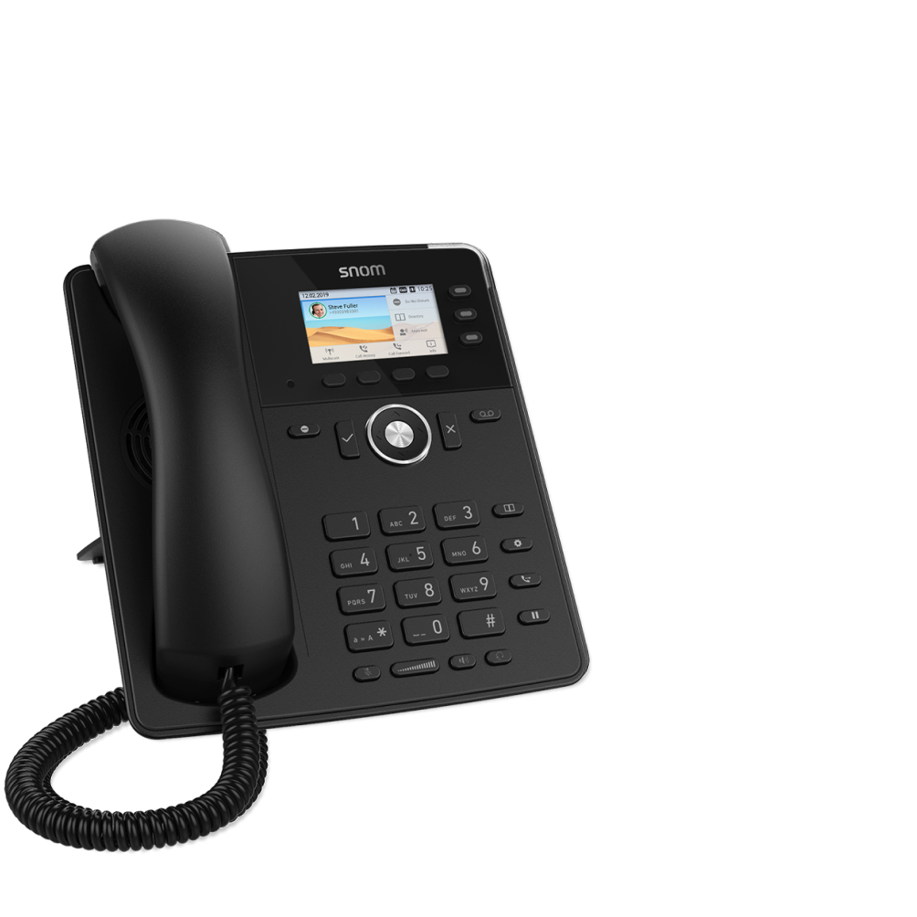 Snom Tischtelefon D717 IP phone Black 3 lines TFT