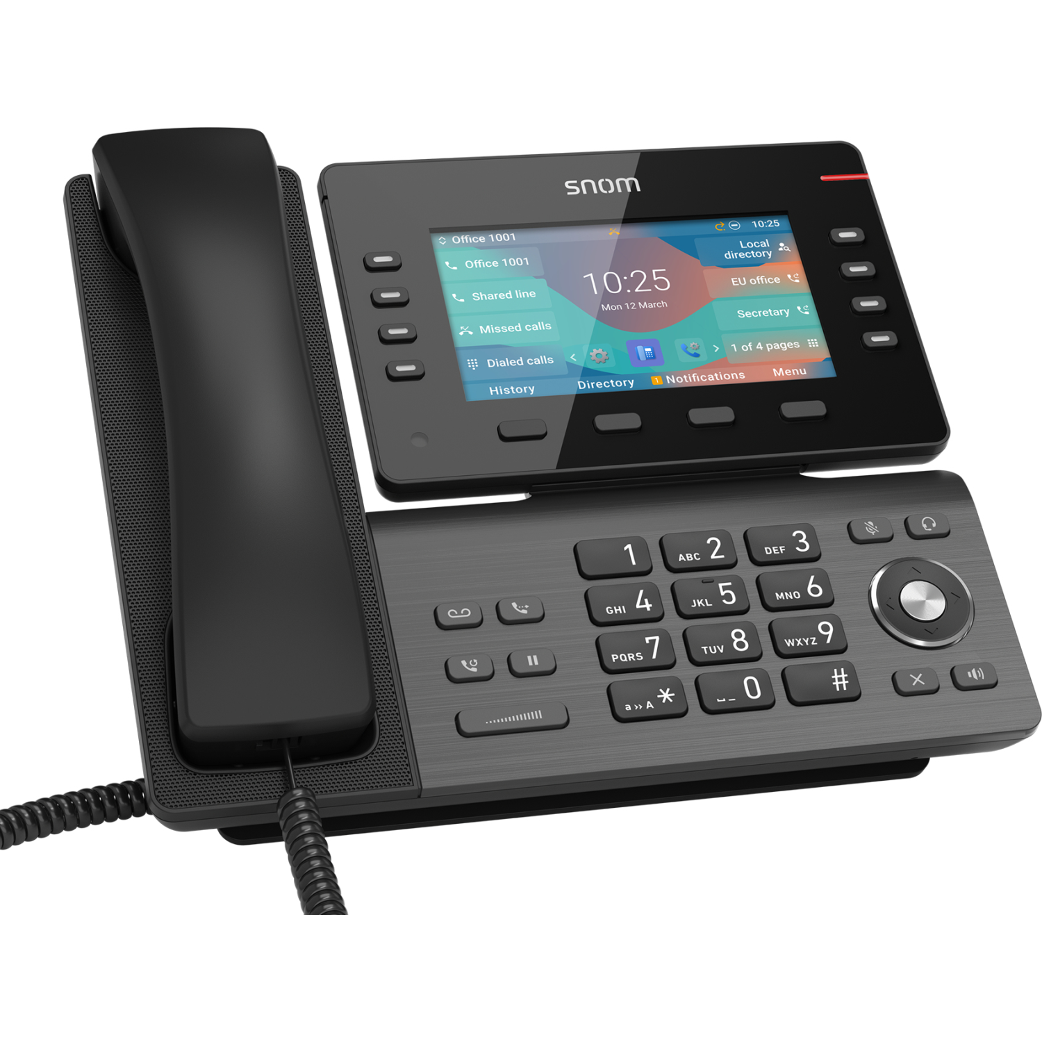 Snom D862 IP Phones - 5 Inches - Black