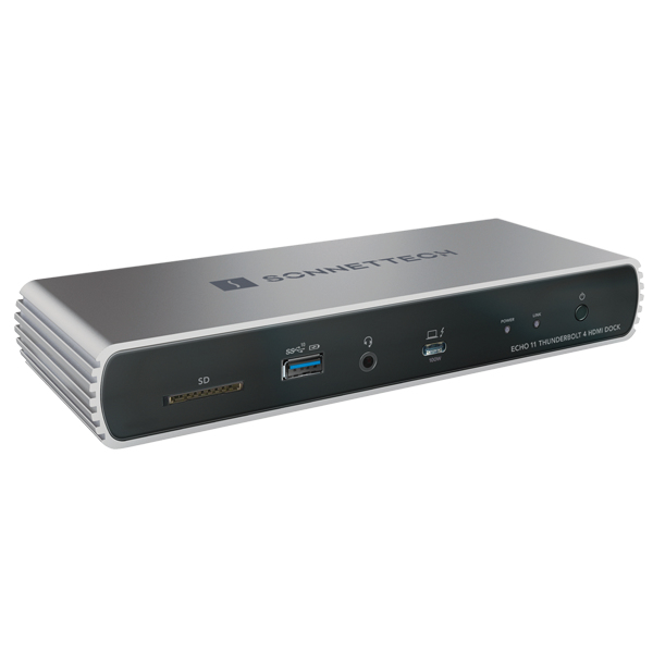 Sonnet Echo 11 Thunderbolt 4 HDMI Dock Docking Black, Silver