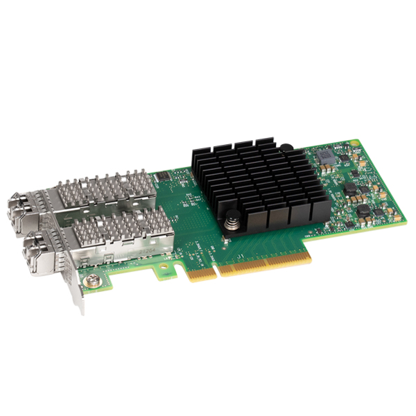 Sonnet Twin25G Network Cards - Green
