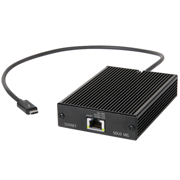Sonnet SOLO10G-TB3 Network Cards - Black