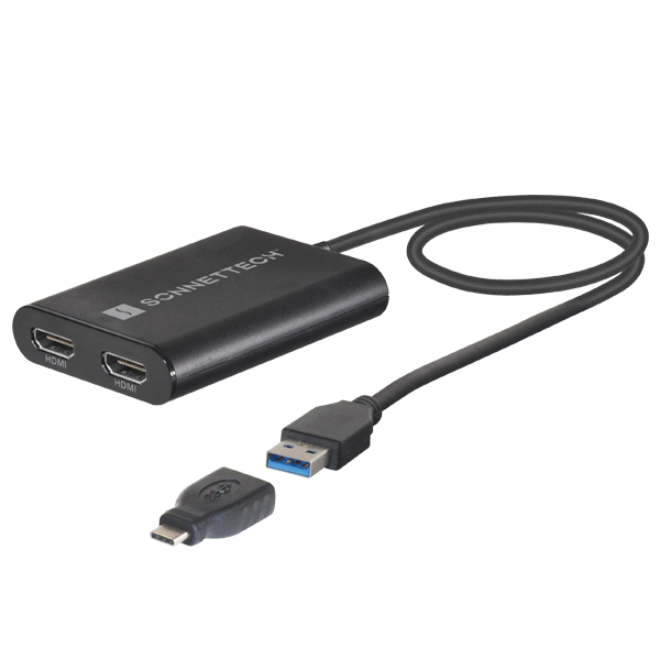 Sonnet USB3-DHDMI USB Graphics Adapters - Black