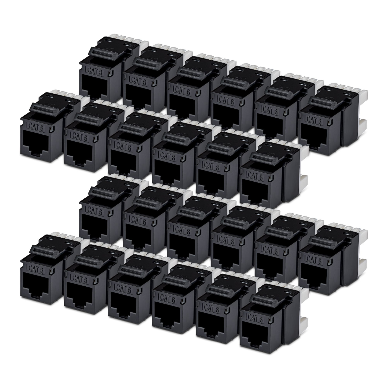 StarTech.com Cat6 Keystone Jack 24-Pack 180-Deg