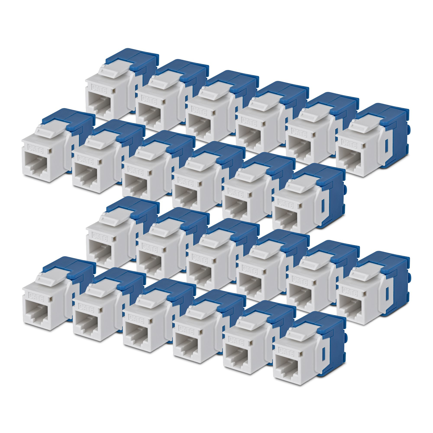 StarTech.com Cat6 Keystone Jack 24-Pack 180-Deg