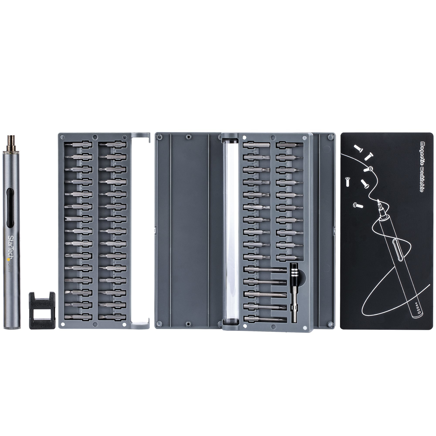 StarTech.com 55-Bit Power Screwdrivers & Impact Drivers - Silver