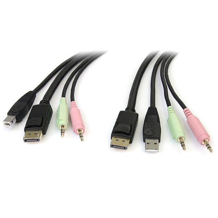 StarTech.com 4-in-1 KVM Cables - Black