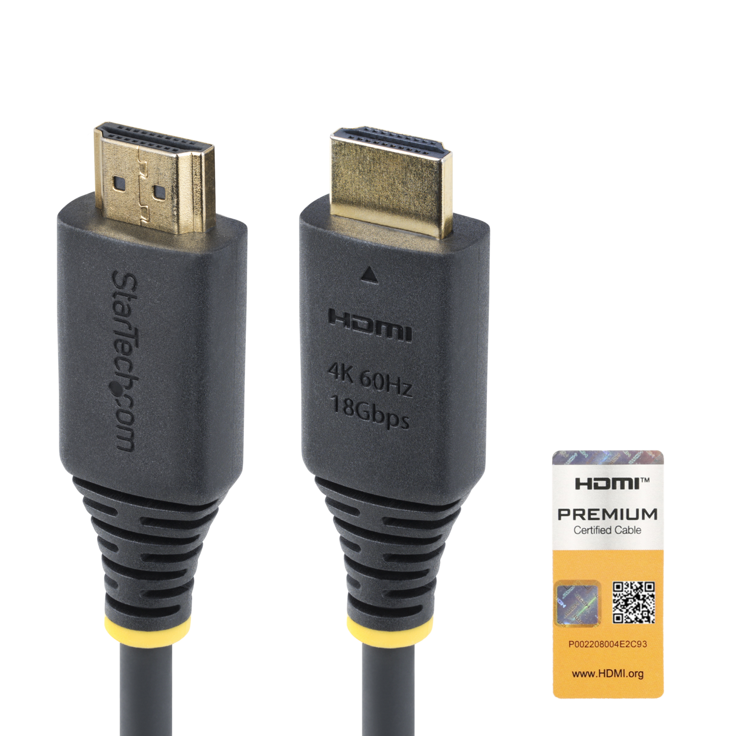 StarTech.com 4K60 HDMI Cables - Black