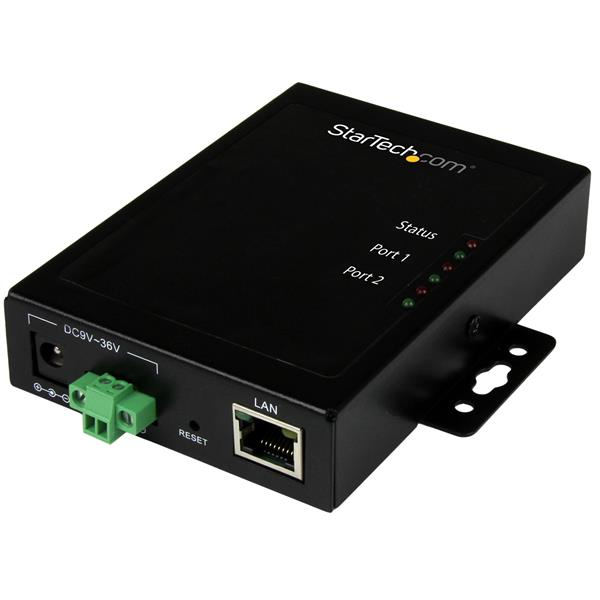 StarTech.com 2-Port Serial Servers - Black