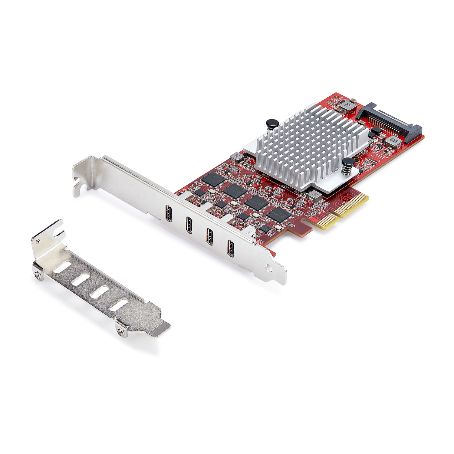 StarTech.com 4-Port Interface Cards/Adapters - Red