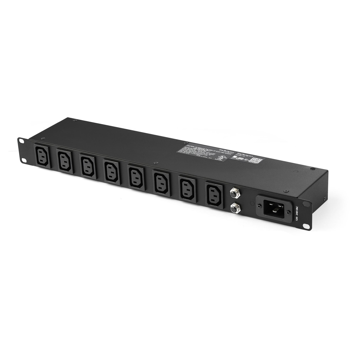 StarTech.com 8-Port Power Distribution Units (PDUs) - Black