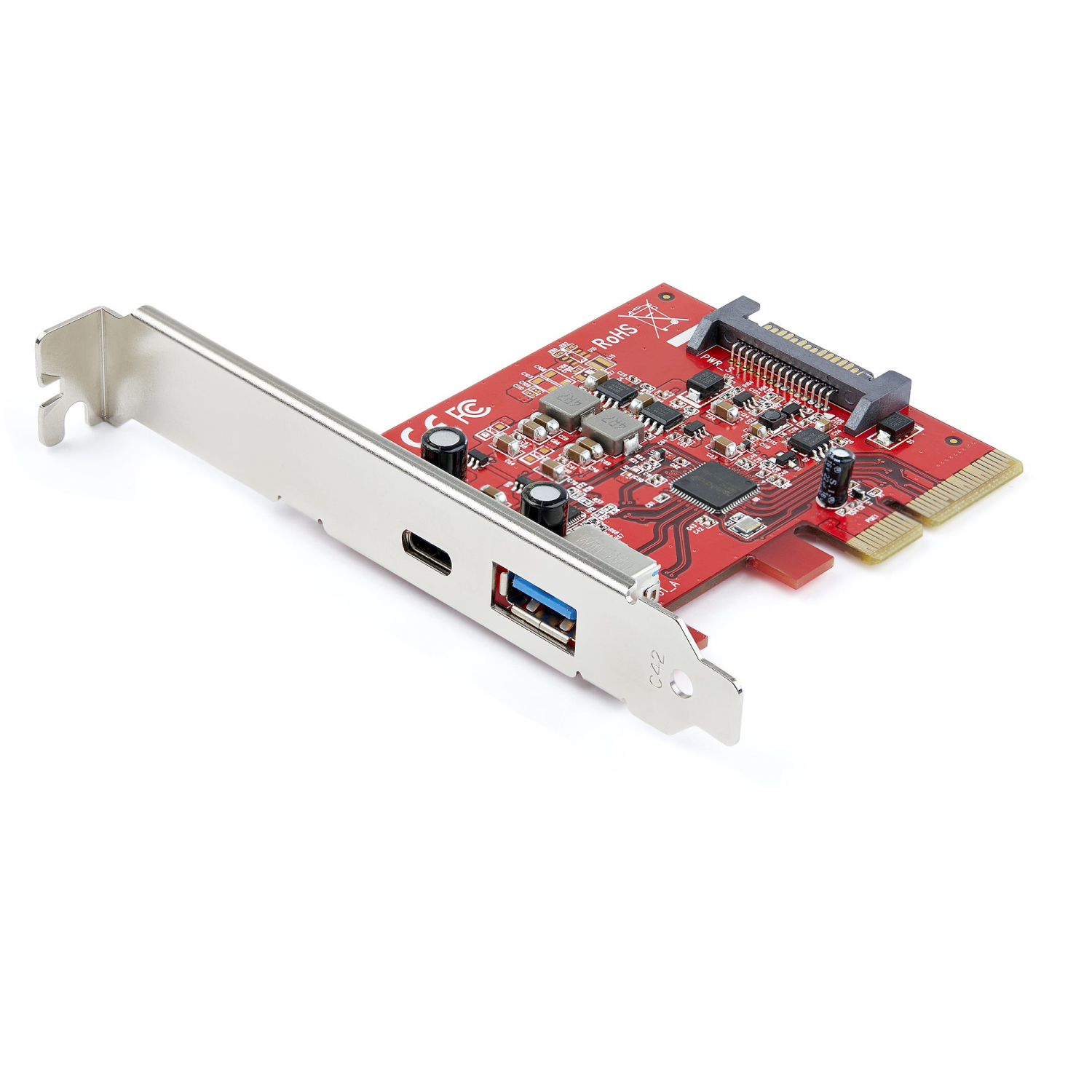 StarTech.com 2-Port Interface Cards/Adapters - Red