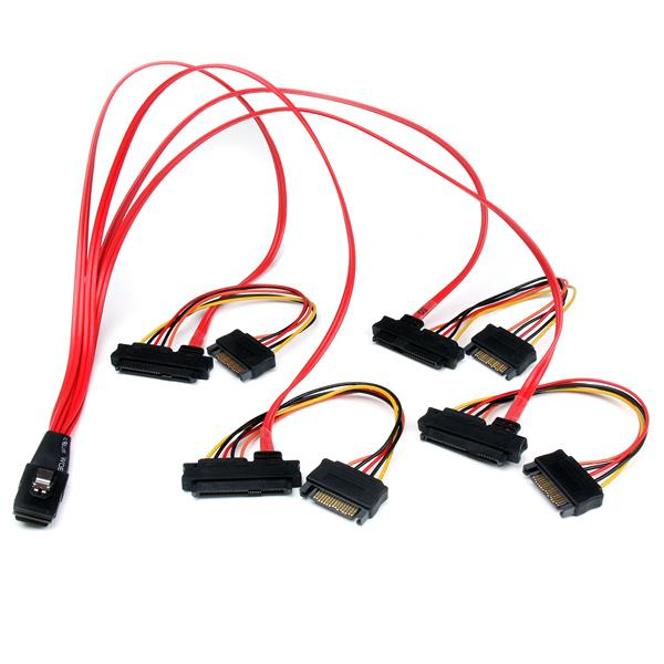 StarTech.com 50cm Serial Attached SCSI (SAS) Cables - Multi