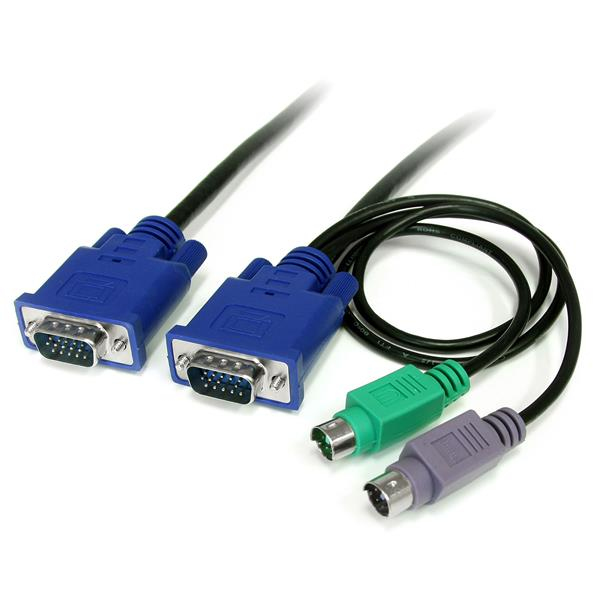 StarTech.com 3-in-1 KVM Cables - Black