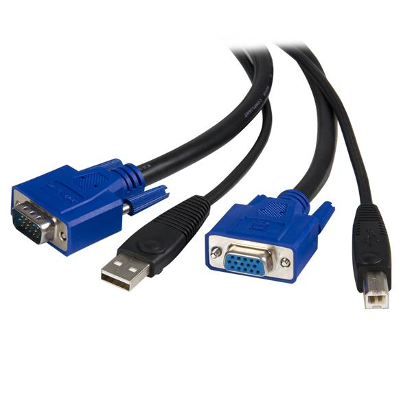 StarTech.com 2-in-1 KVM Cables - Black