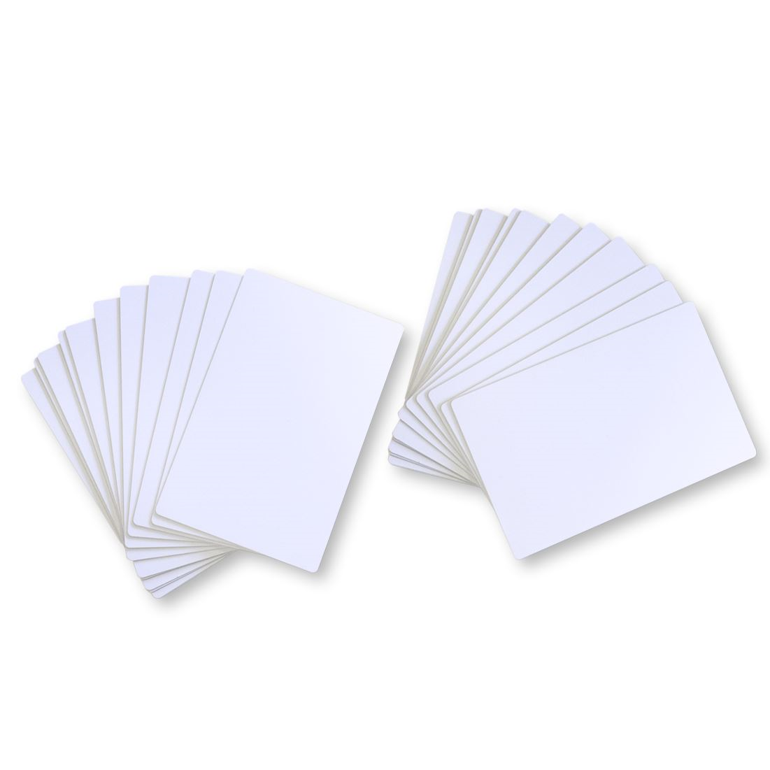 Swiftcolor PVC Blank White Gloss 90x140mm Cards (Pack of 100)