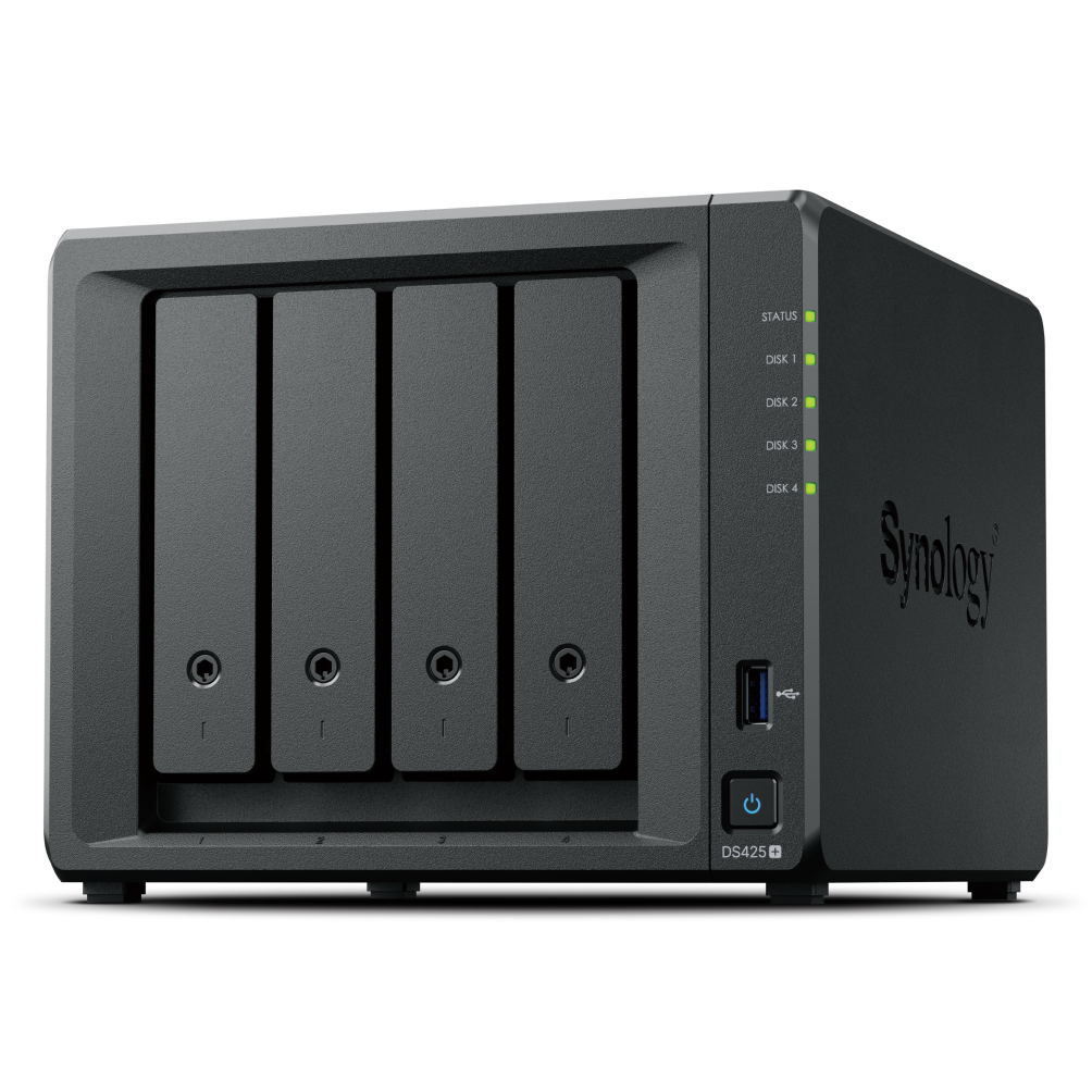 Synology 4-BAY NAS & Storage Servers - 2GB - Black
