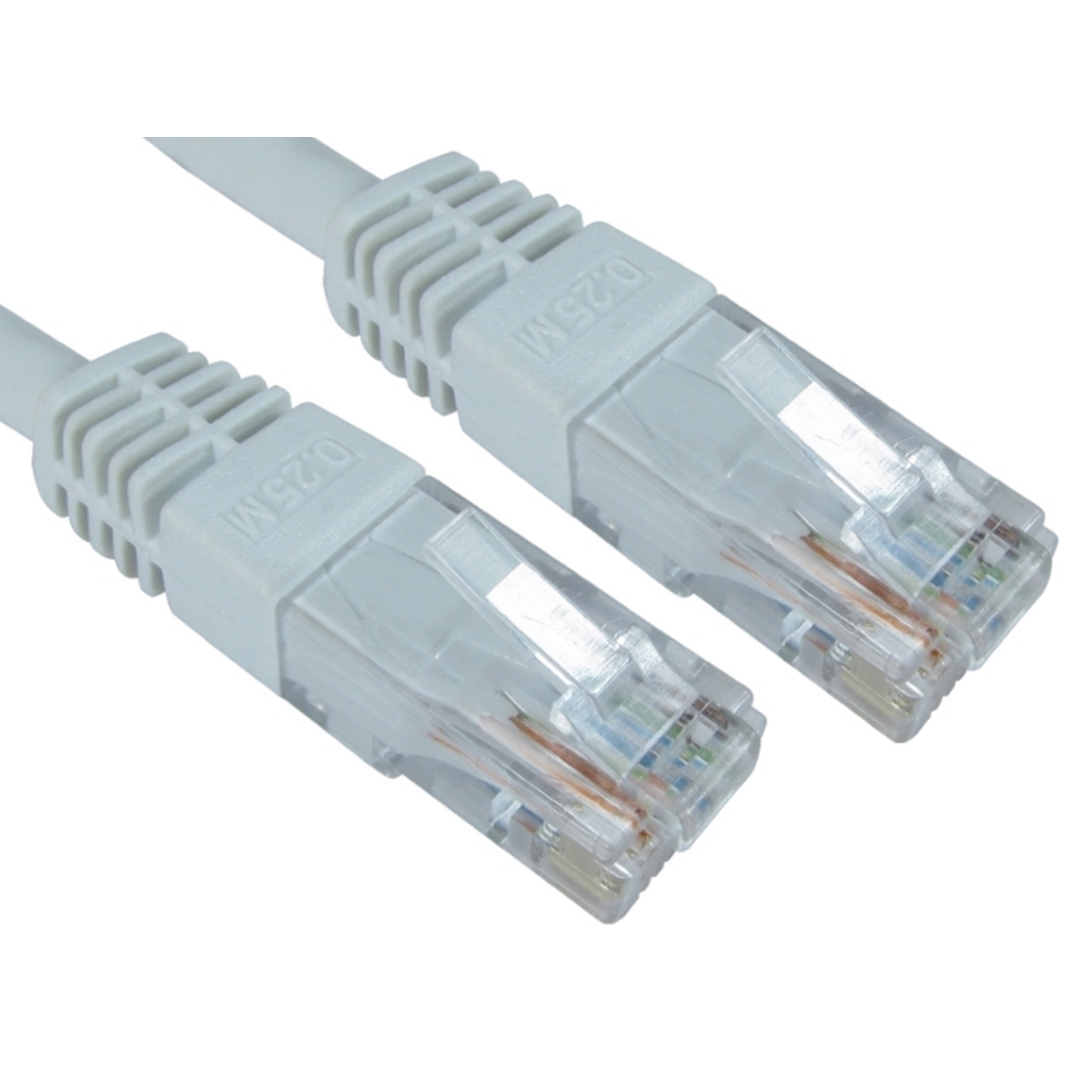 RJ45 (M) to RJ45 (M) CAT6 1m White OEM Moulded Boot Copper UTP Network Cable