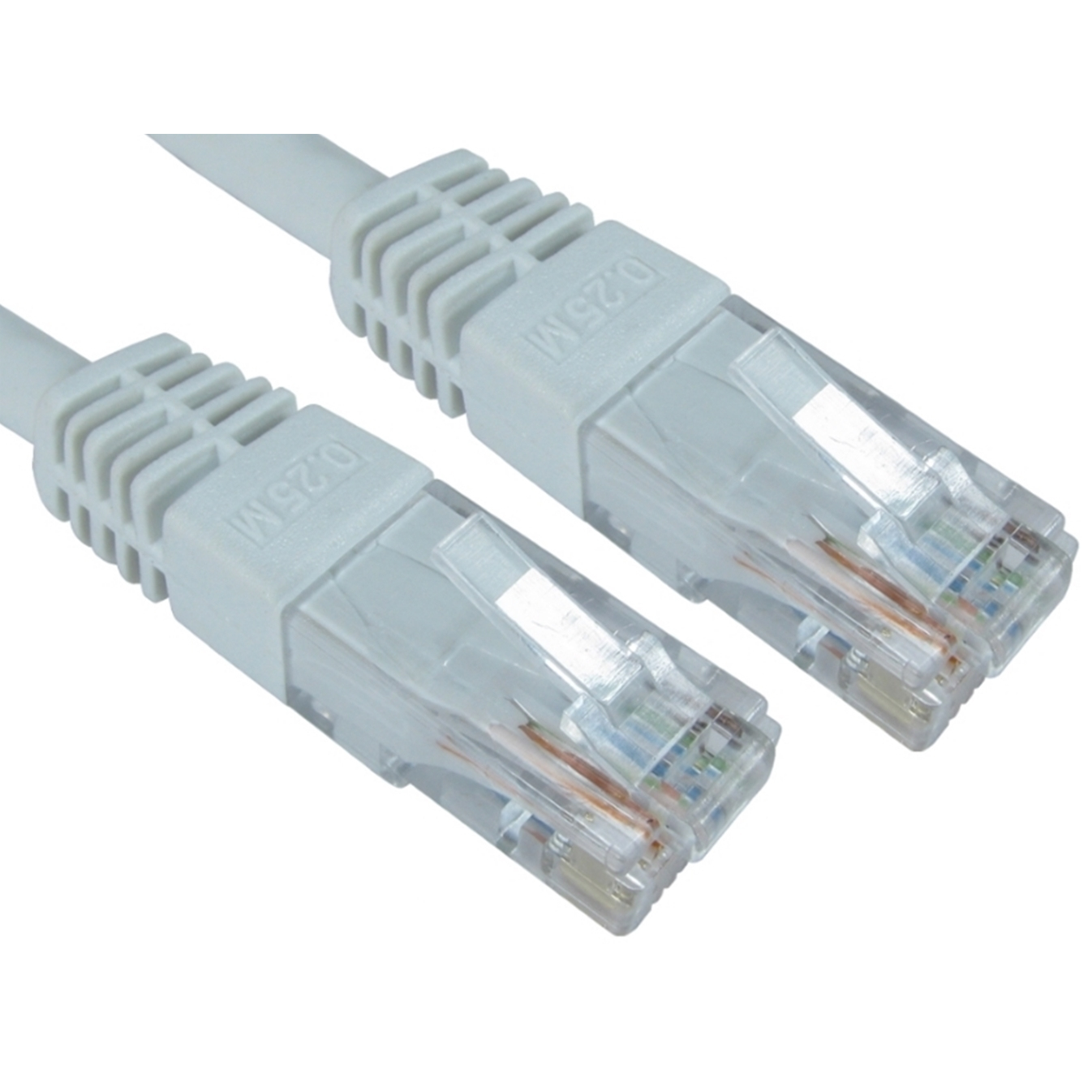 RJ45 (M) to RJ45 (M) CAT6 10m White OEM Moulded Boot Copper UTP Network Cable