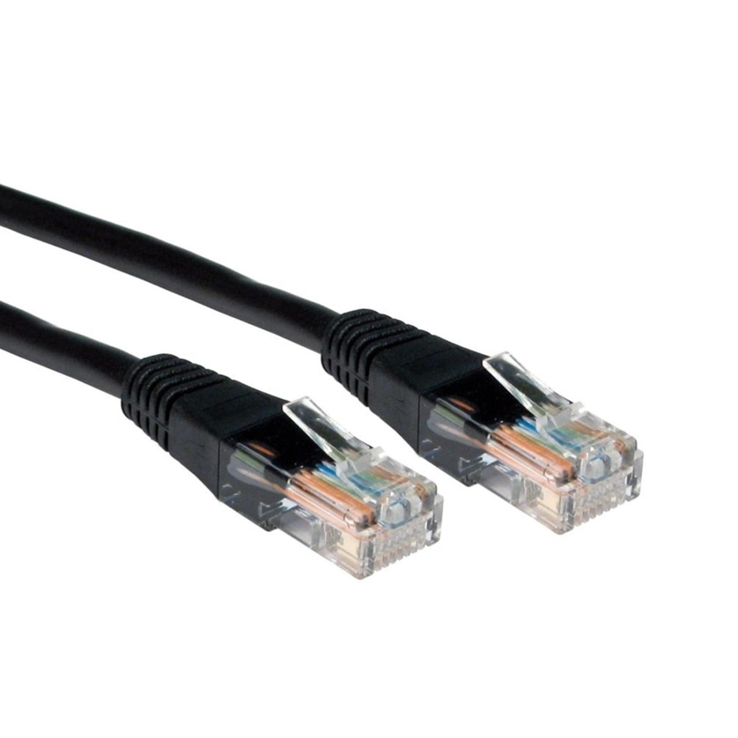 RJ45 (M) to RJ45 (M) CAT5e 3m Black OEM Moulded Boot Copper UTP Network Cable