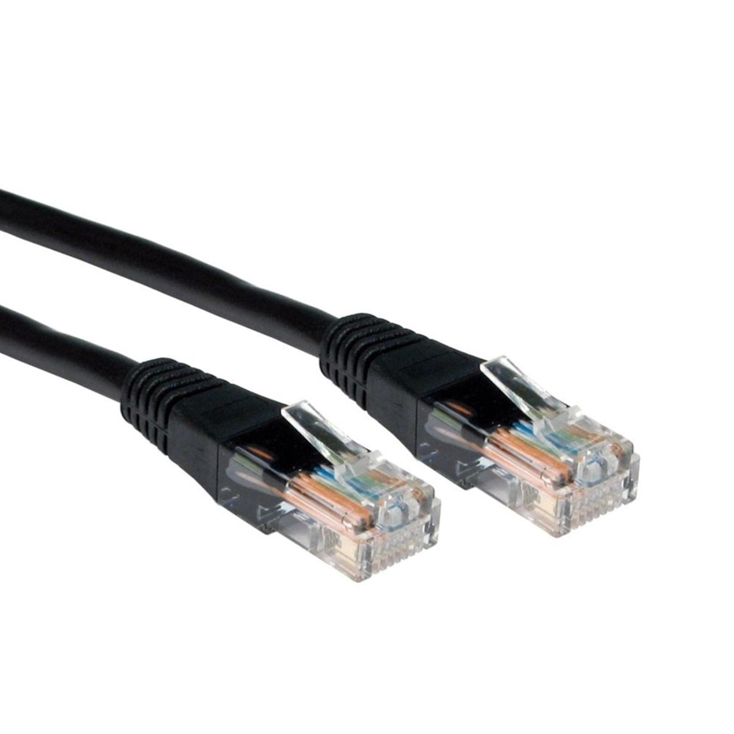 RJ45 (M) to RJ45 (M) CAT5e 5m Black OEM Moulded Boot Copper UTP Network Cable
