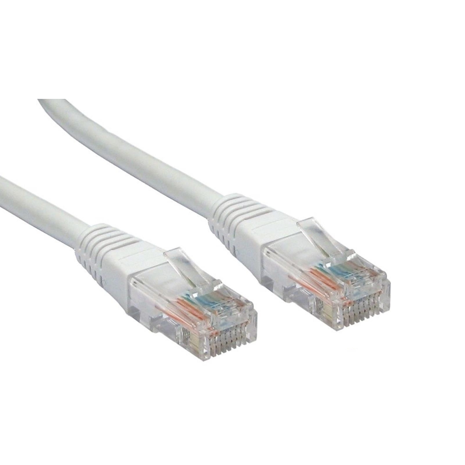 RJ45 (M) to RJ45 (M) CAT5e 5m White OEM Moulded Boot Copper UTP Network Cable