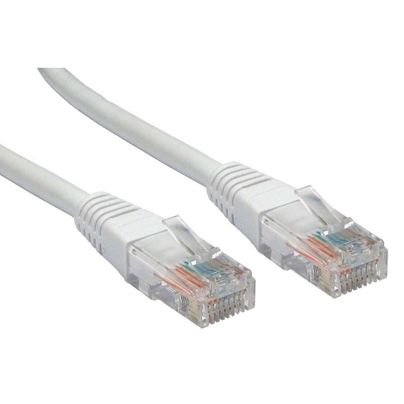 RJ45 (M) to RJ45 (M) CAT5e 10m White OEM Moulded Boot Copper UTP Network Cable