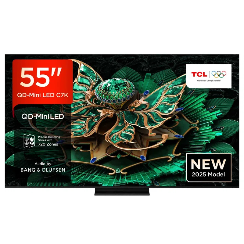 TCL 55C7K-UK TVs - 55 Inches - Black