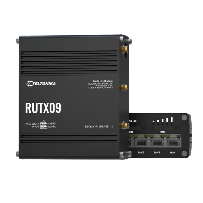 TELTONIKA RUTX09 Cellular Network Devices - Black