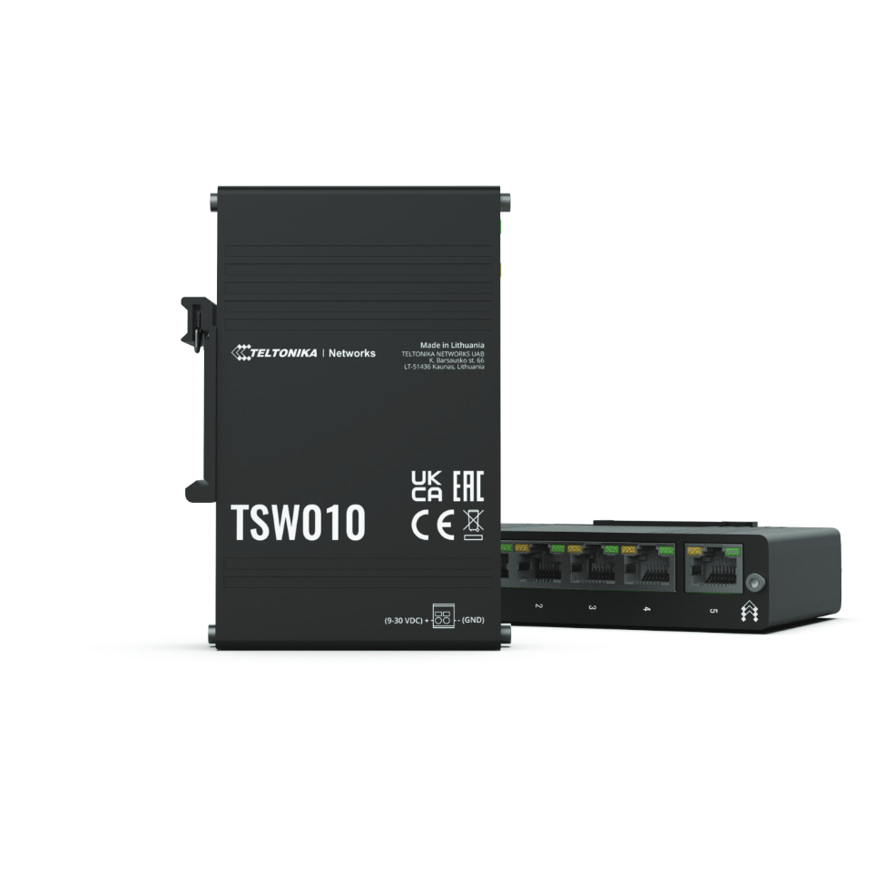 TELTONIKA TSW010 Network Switches - Black