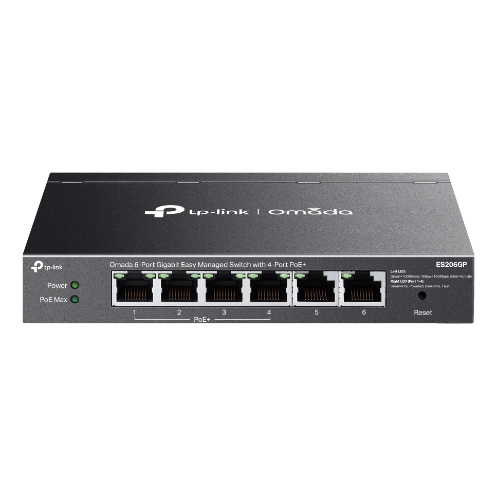 TP-LINK ES206GP Network Switches - Black