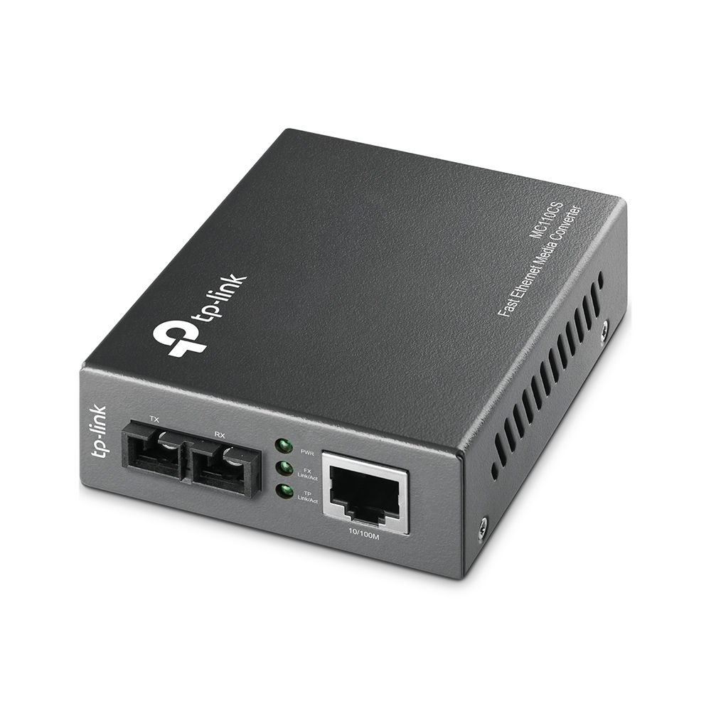 TP-Link MC110CS Network Media Converters - Black