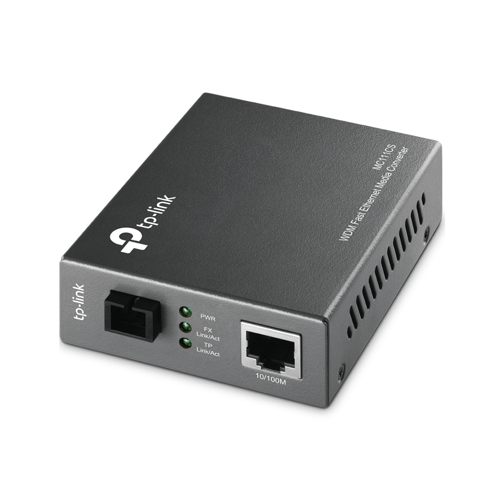 TP-Link MC111CS Network Media Converters - Black