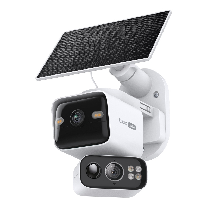 TP-LINK Solar-Pow Dual-Lens Pan/Tilt Sec Cam Kit