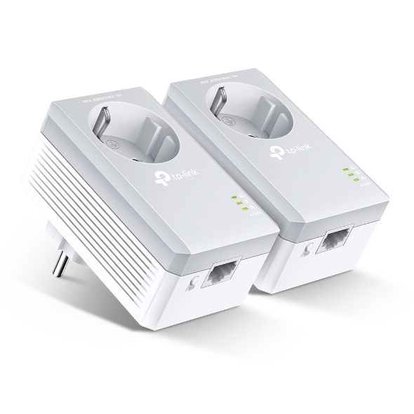 TP-Link TL-PA4010P KIT 600M Powerline AC Pass-through Twin Pack