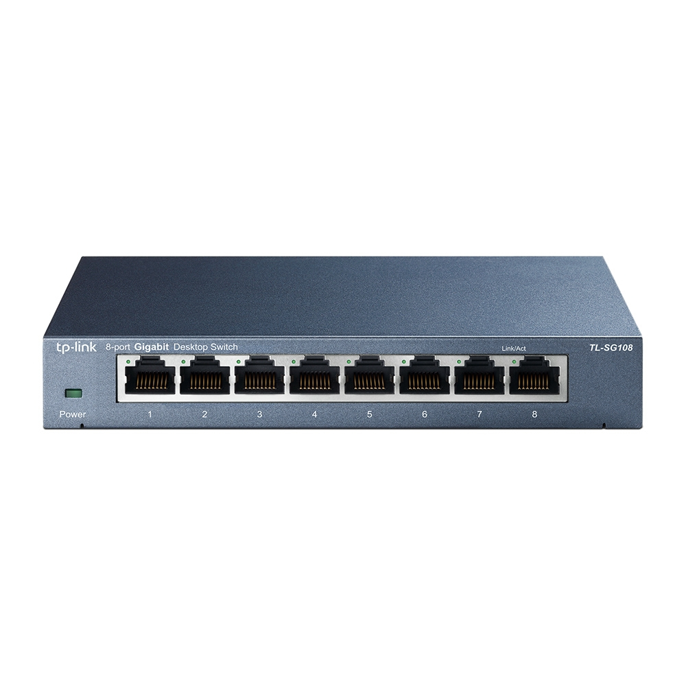 TP-Link TL-SG108 Network Switches - Black