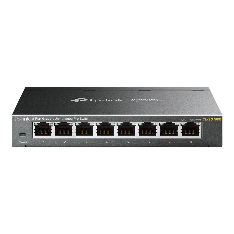 TP-Link TL-SG108E Network Switches - Black