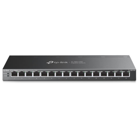 TP-Link 16-Port Network Switches - Black